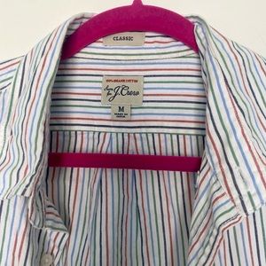 Mens Jcrew short sleeve striped polo
